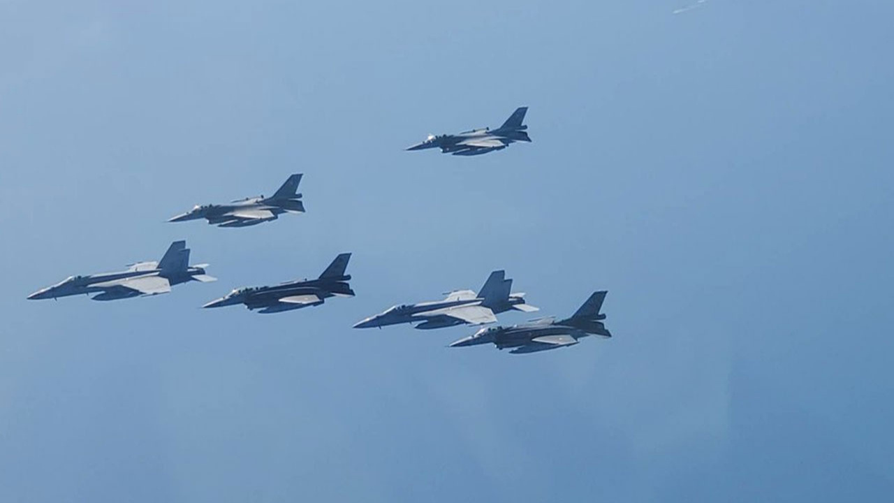Türk F-16’ları Baltık Denizi’nde! NATO Hava Komutanlığı paylaştı