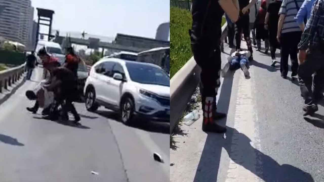 Kadıköy’de nefes kesen kovalamaca kamerada! Polis ekiplerine çarparak kaçtı...
