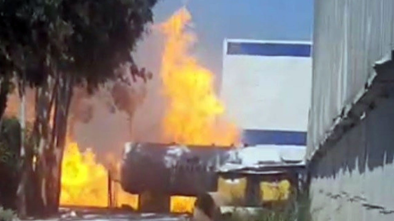 Mersin Tarsus'ta alçı fabrikasında LPG tankı patladı!
