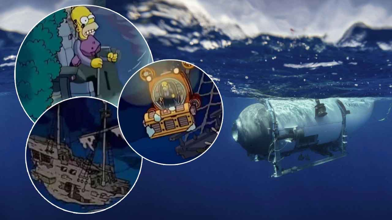 Yok artık daha neler! Simpsonlar bunu da bildi: Titanik ziyaretinde tüyler ürperten kayıp denizaltı kehaneti!