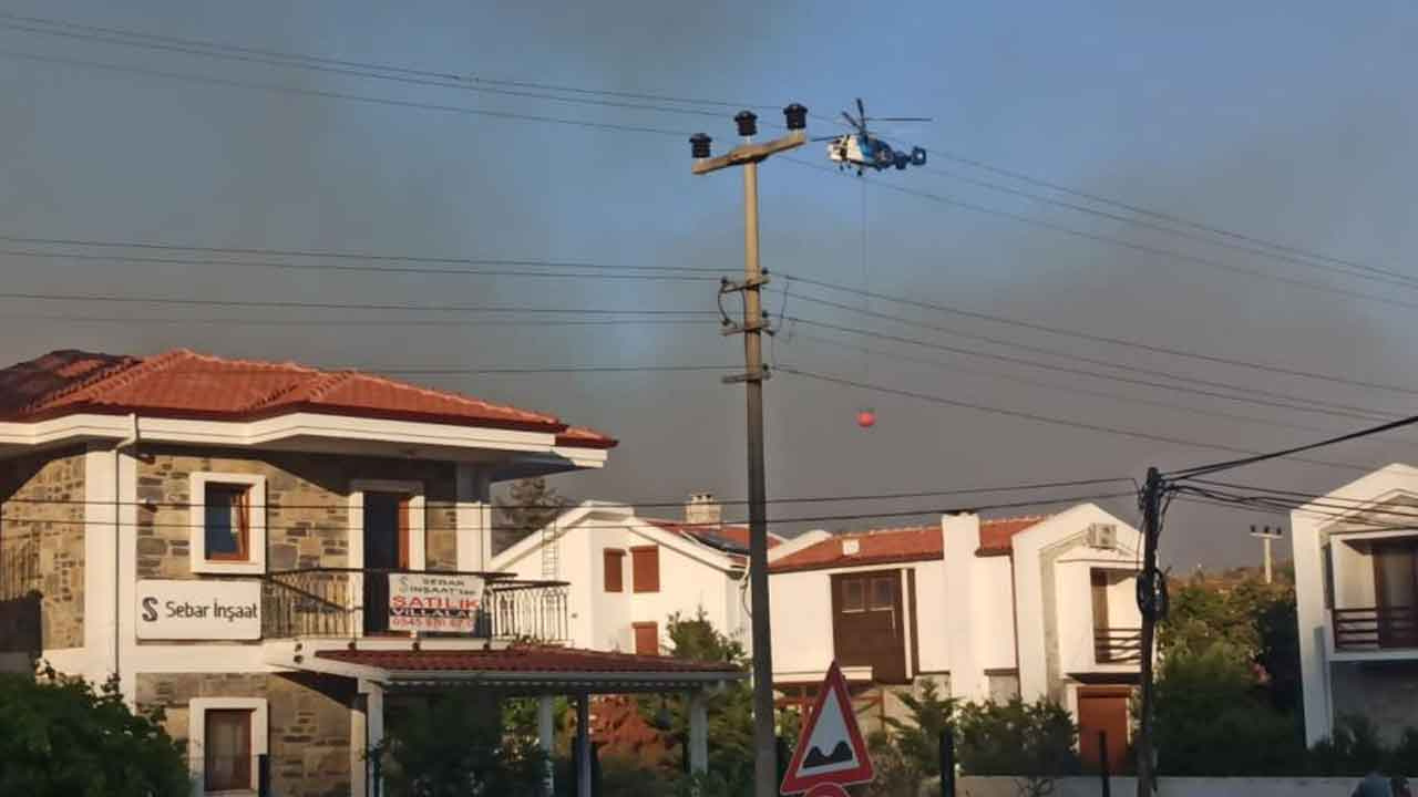 Datça'da orman yangını! Ekipler karadan ve havadan müdahale ediyor