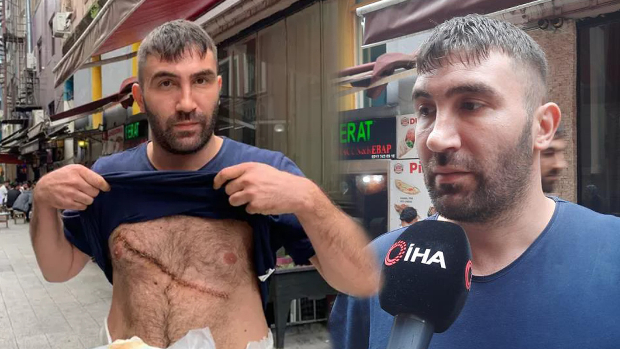 Taksim'de defalarca bıçaklandı, ölümden döndü! Dehşet anlarını anlattı: "Göz bebekleri normalden büyüktü"