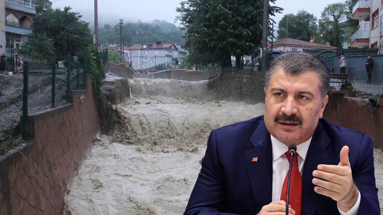 Bakan Koca Zonguldak'taki son durumu açıkladı! Hastaneleri su bastı: Acil servisler kullanım dışı kaldı