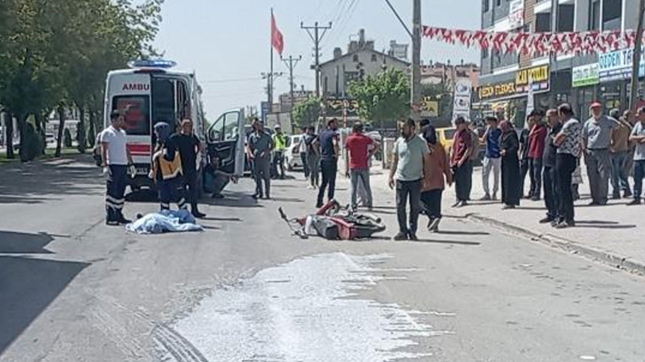 Konya'da kamyonun çarptığı motosiklet sürücüsü hayatını kaybetti!