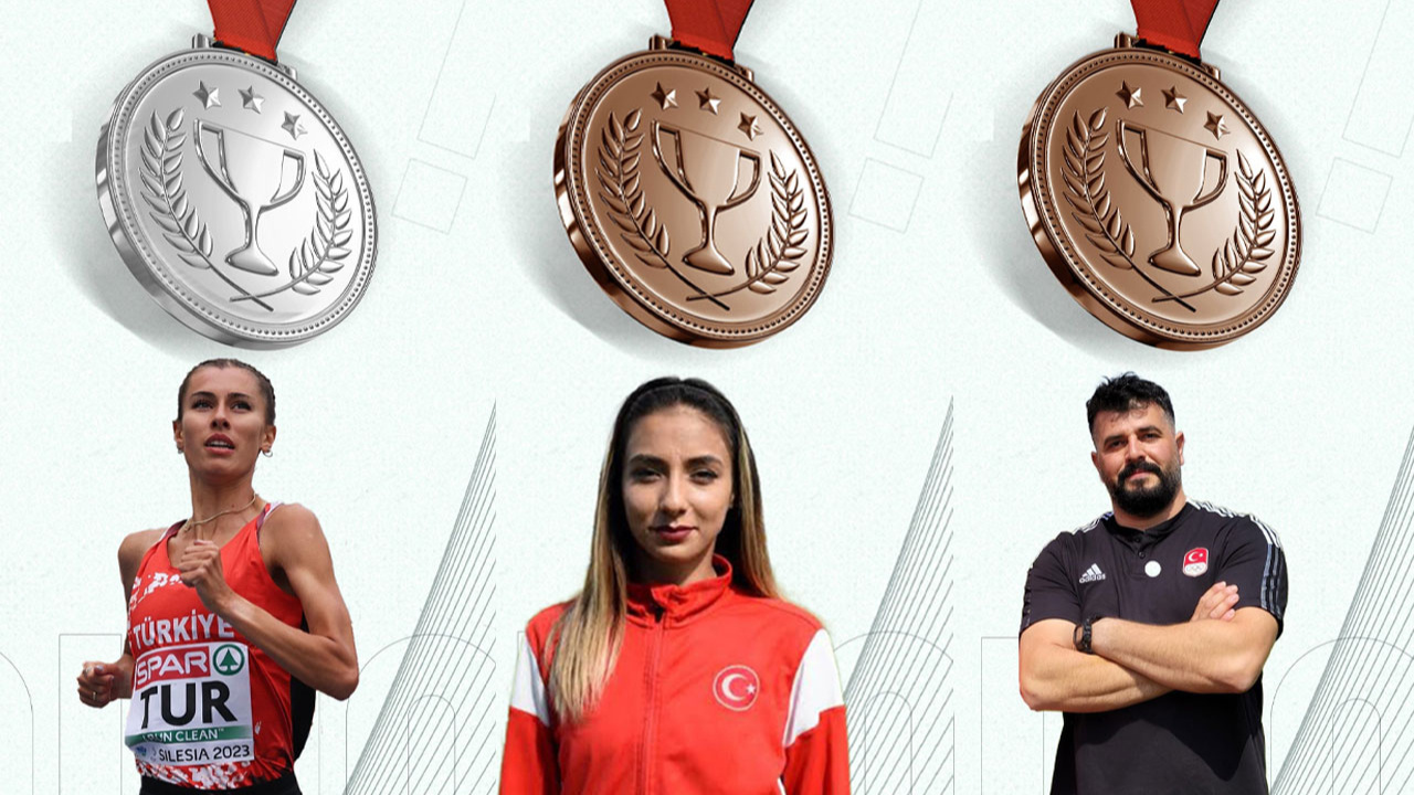 Balkan Atletizm Şampiyonası'nda 1 gümüş, 2 bronz madalya!