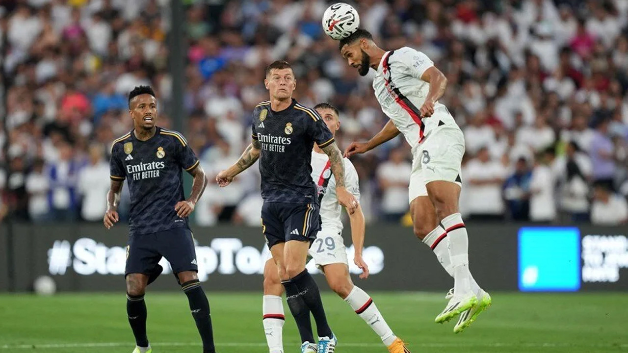 Real Madrid-Milan maçında gol düellosu! Arda Güler yedek kulübesinde görüntülendi