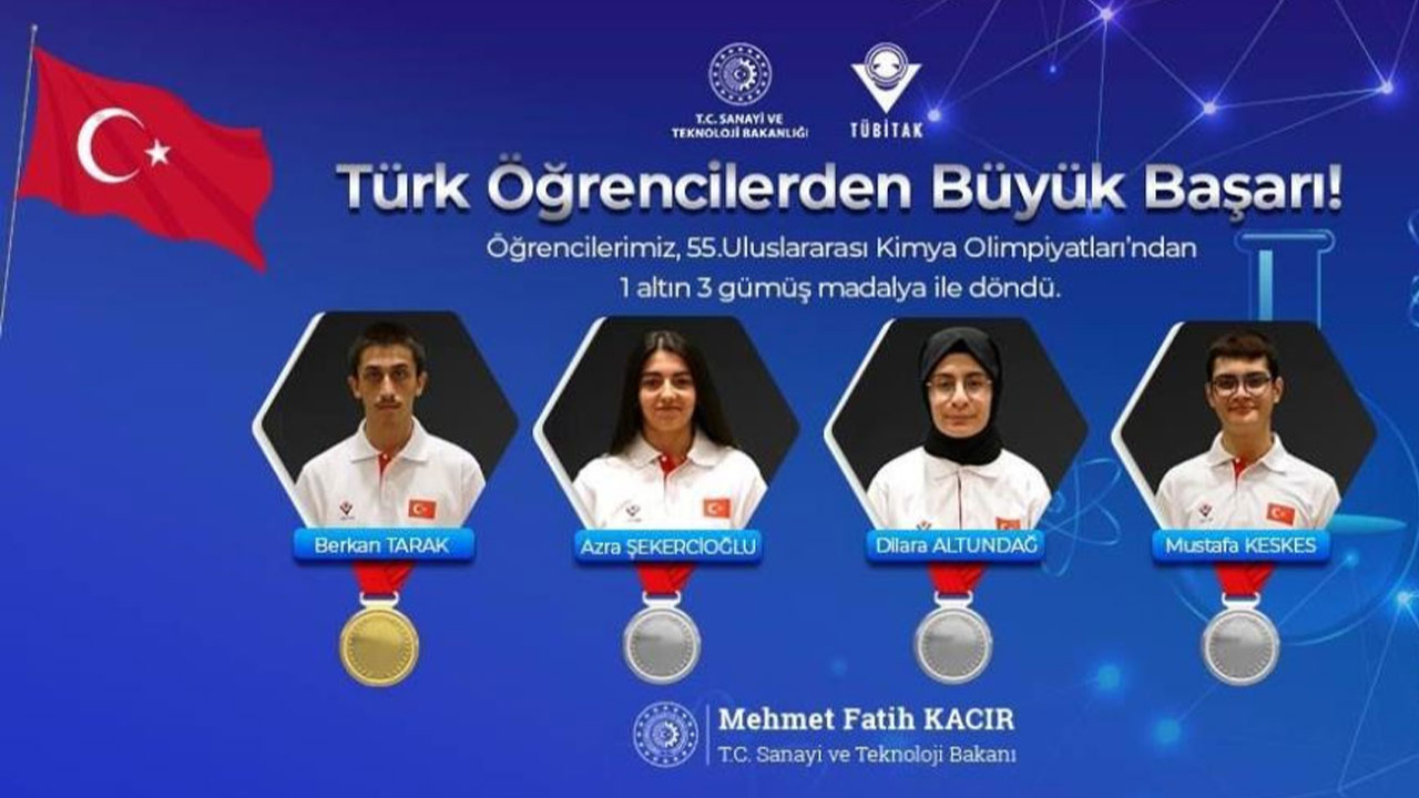 Türk öğrenciler iki büyük olimpiyattan madalyalarla döndü!