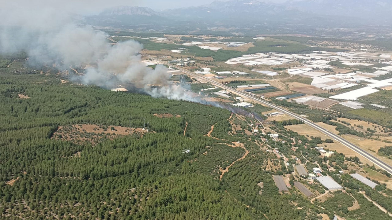 Antalya'nın iki ilçesinde orman yangını çıktı! Müdahale sürüyor