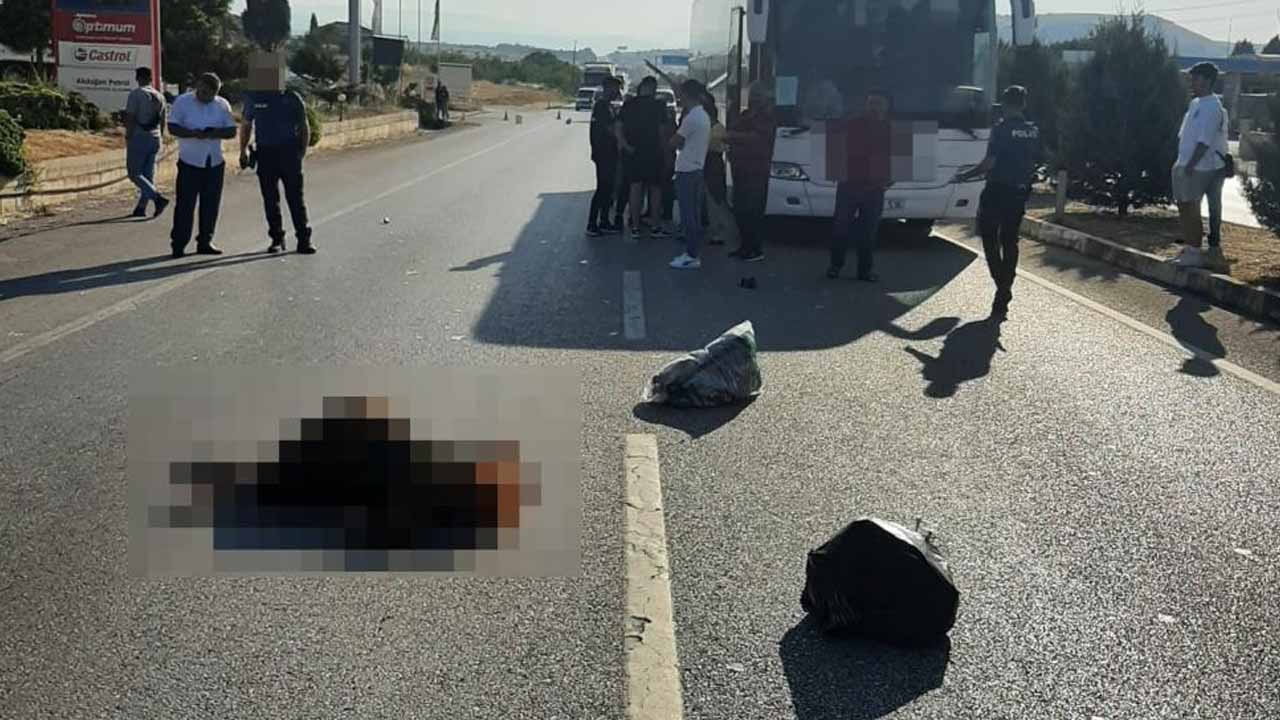 Manisa'da yolcu otobüsünün çarptığı kadın yaşamını yitirdi