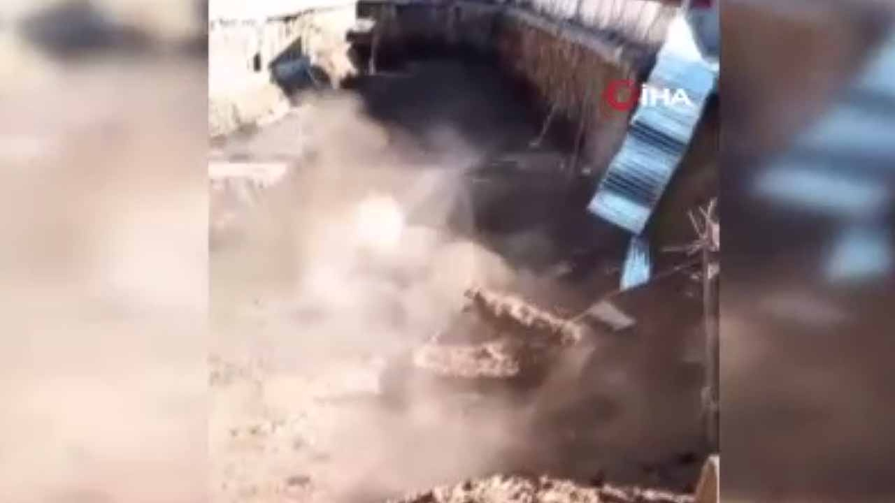 Sarıyer'de temel kazısı sırasında yol çöktü! Çevredeki binalar tahliye edildi