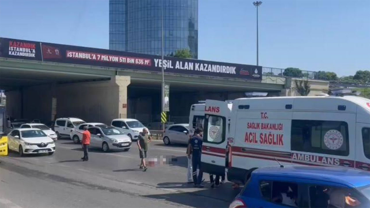 Maltepe'de korkunç kaza! Karşıdan karşıya geçen yaşlı adam otomobilin altında kaldı