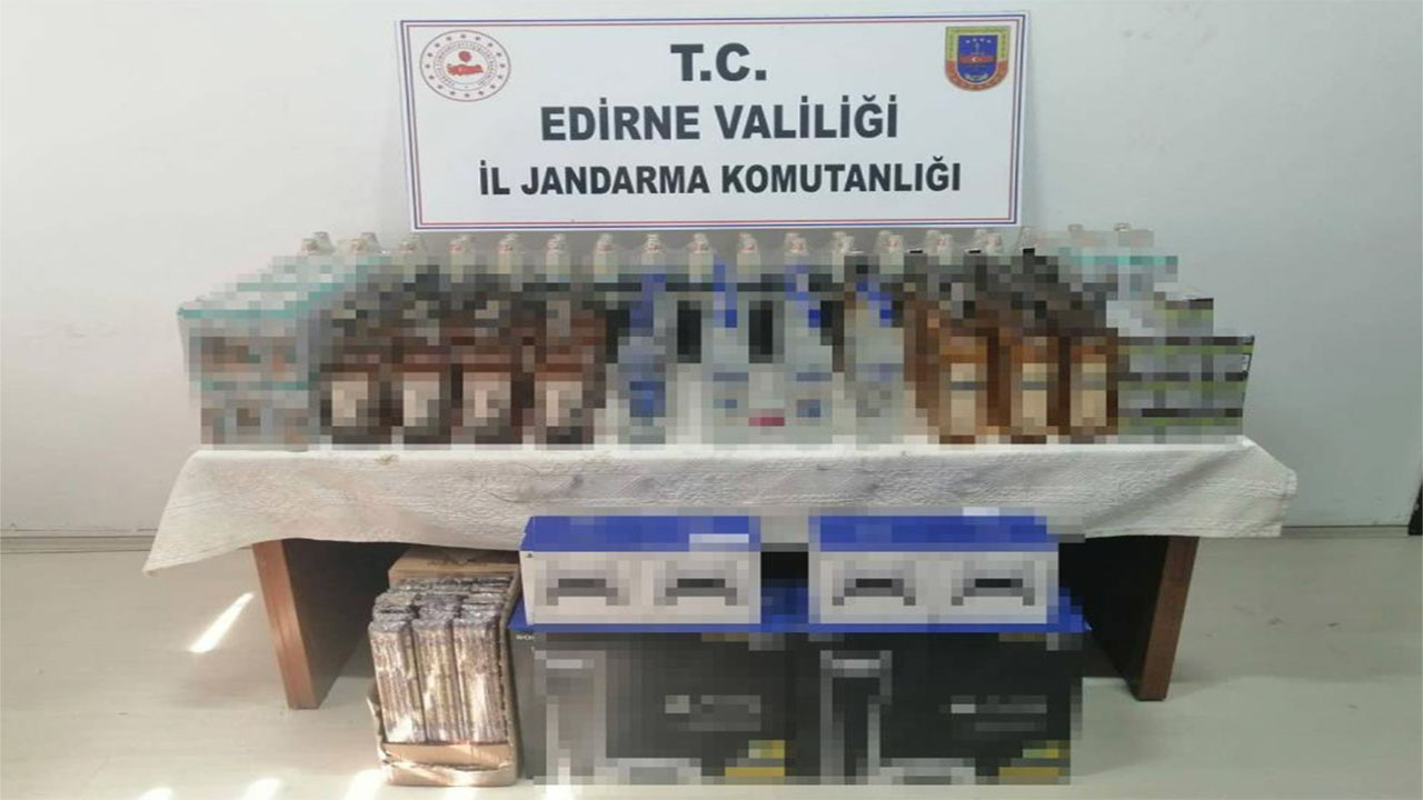 Edirne'de jandarma ekiplerinden dev kaçakçılık operasyonu!