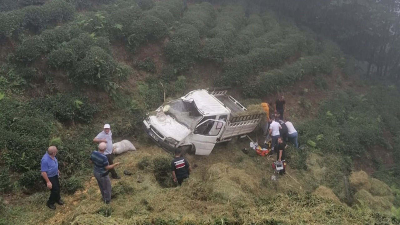 Trabzon'da kamyonet şarampole devrildi: 2 kişi hayatını kaybetti!