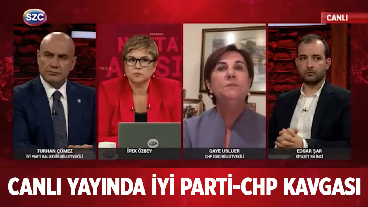 Canlı yayında kavga çıktı! CHP ve İYİ Parti vekilleri birbirine girdi