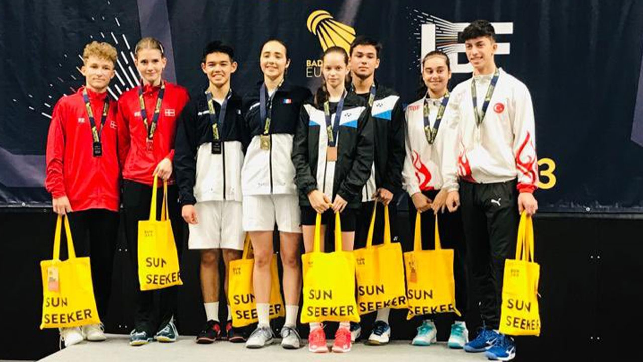 U17 Avrupa Badminton Şampiyonası: Nisanur Çimen ile Gökay Göl üçüncü oldu!