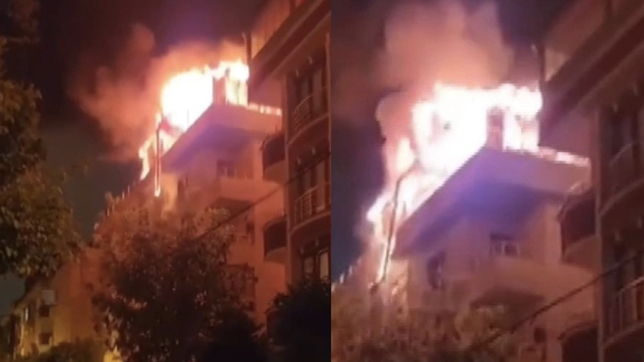 İstanbul Çekmeköy'de korkutan yangın! 5 katlı binada can pazarı