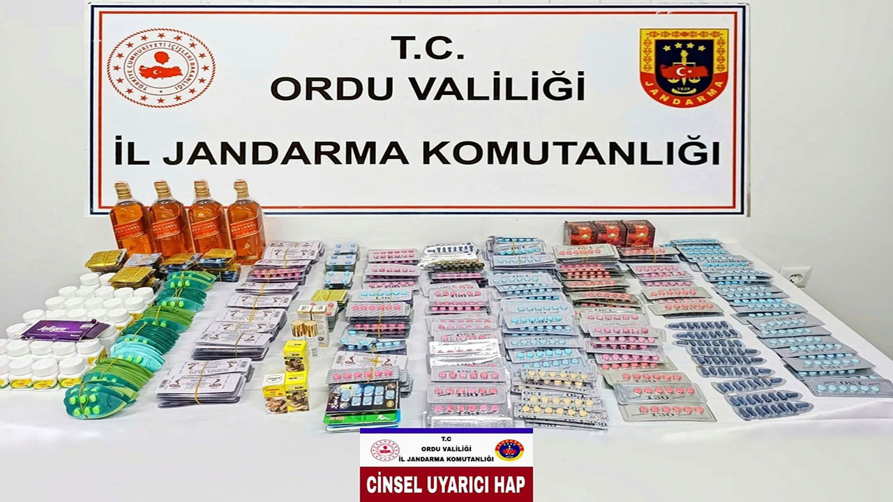 Ordu'da uyuşturucu operasyonu! Çok sayıda cinsel uyarıcı uyuşturucu ele geçirildi