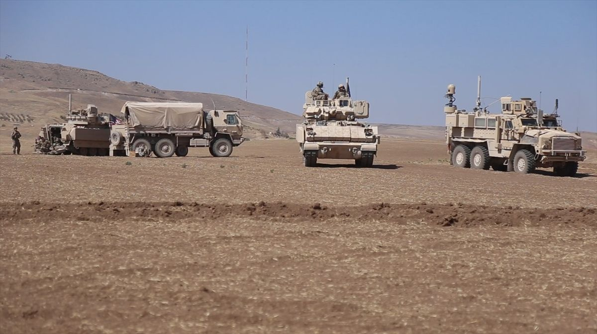 ABD ordusu ile terör örgütü Kamışlı'da ortak silahlı tatbikat yaptı