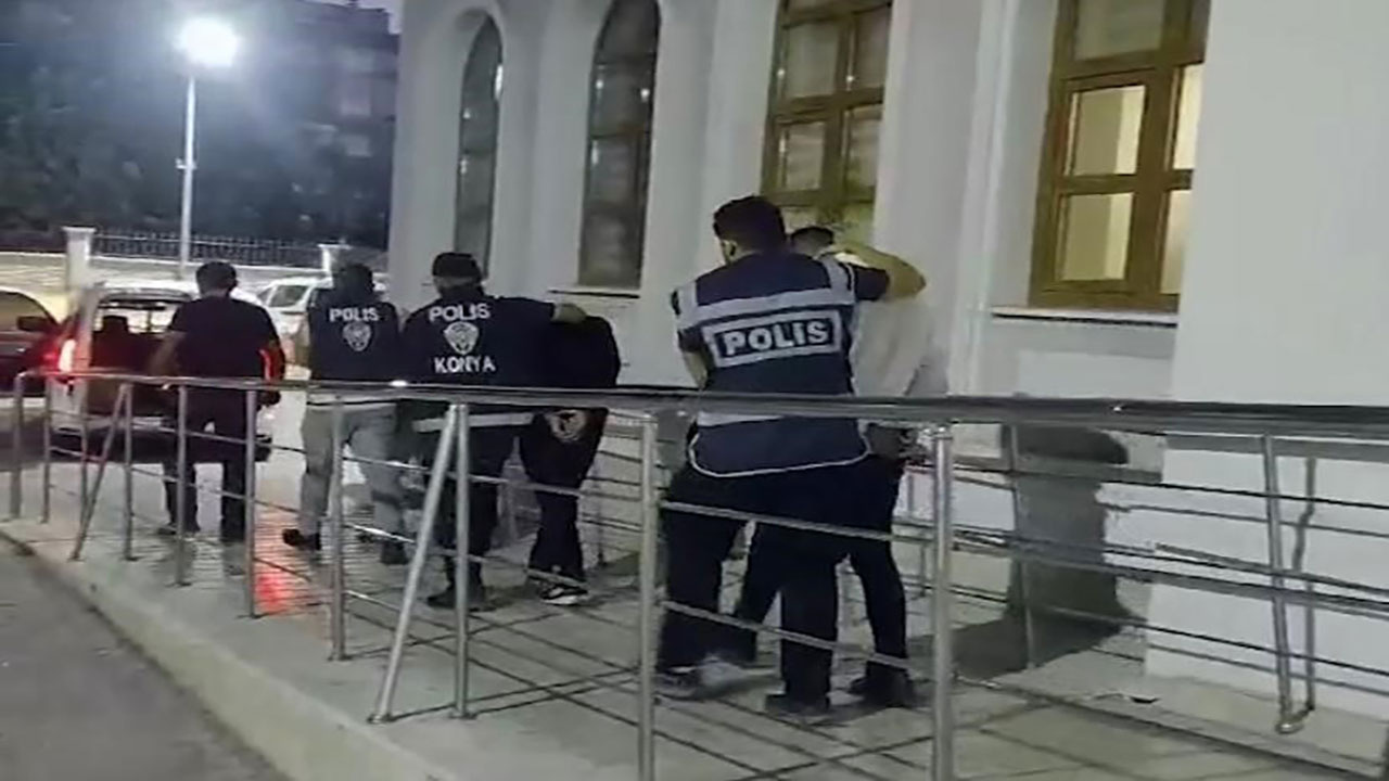 Konya'da otomobil hırsızlarına operasyon! 4 aracı çalıp kameralara yakalandılar