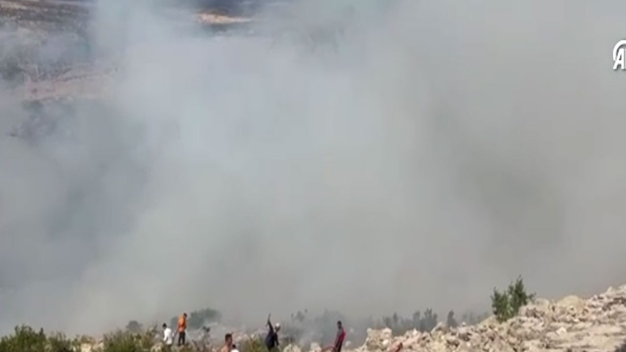 Diyarbakır'da yangın çıktı! Askeri helikopter de destek veriyor