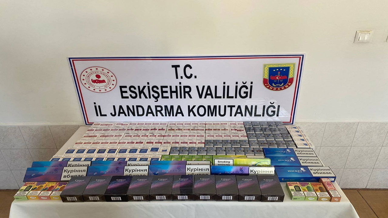 Eskişehir'de jandarmadan kaçak sigara operasyonu!