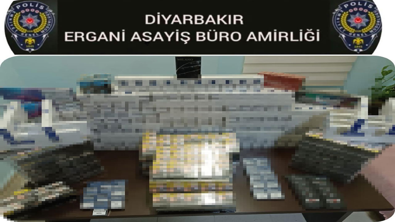 Diyarbakır'da polis ekipleri 2 bin 167 paket kaçak sigara ele geçirdi!
