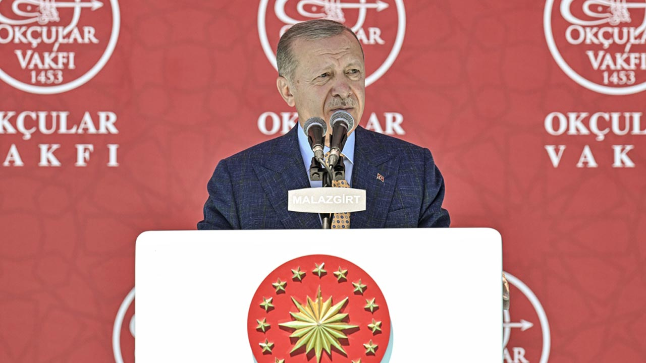 Cumhurbaşkanı Erdoğan, Malazgirt Zaferi'nin 952. yıl dönümü kutlamalarında konuştu