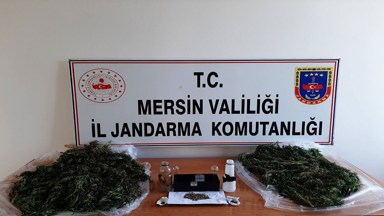 Mersin'de uyuşturucu tacirleri jandarma ekiplerine yakalandı!