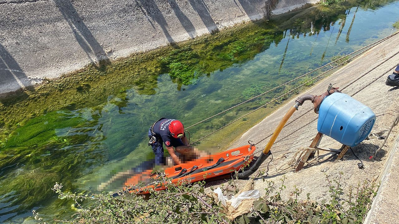 Antalya'da bahçe sulamak için kanala giren adam ağır yaralandı!