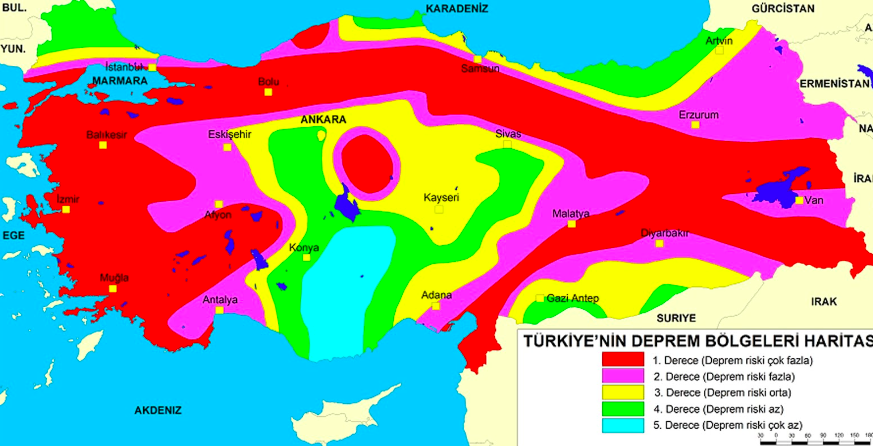 İşte Türkiye'de 7'nin üzerinde deprem beklenen en riskli  iller! Uzmanlar tek tek gösterdi
