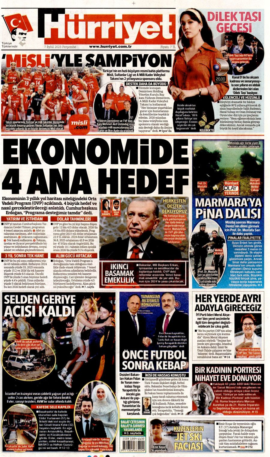 Gazeteler Orta Vadeli Program'ı nasıl gördü? Sözcü Sabah Yeni şafak Cumhuriyet hangi manşeti attı?