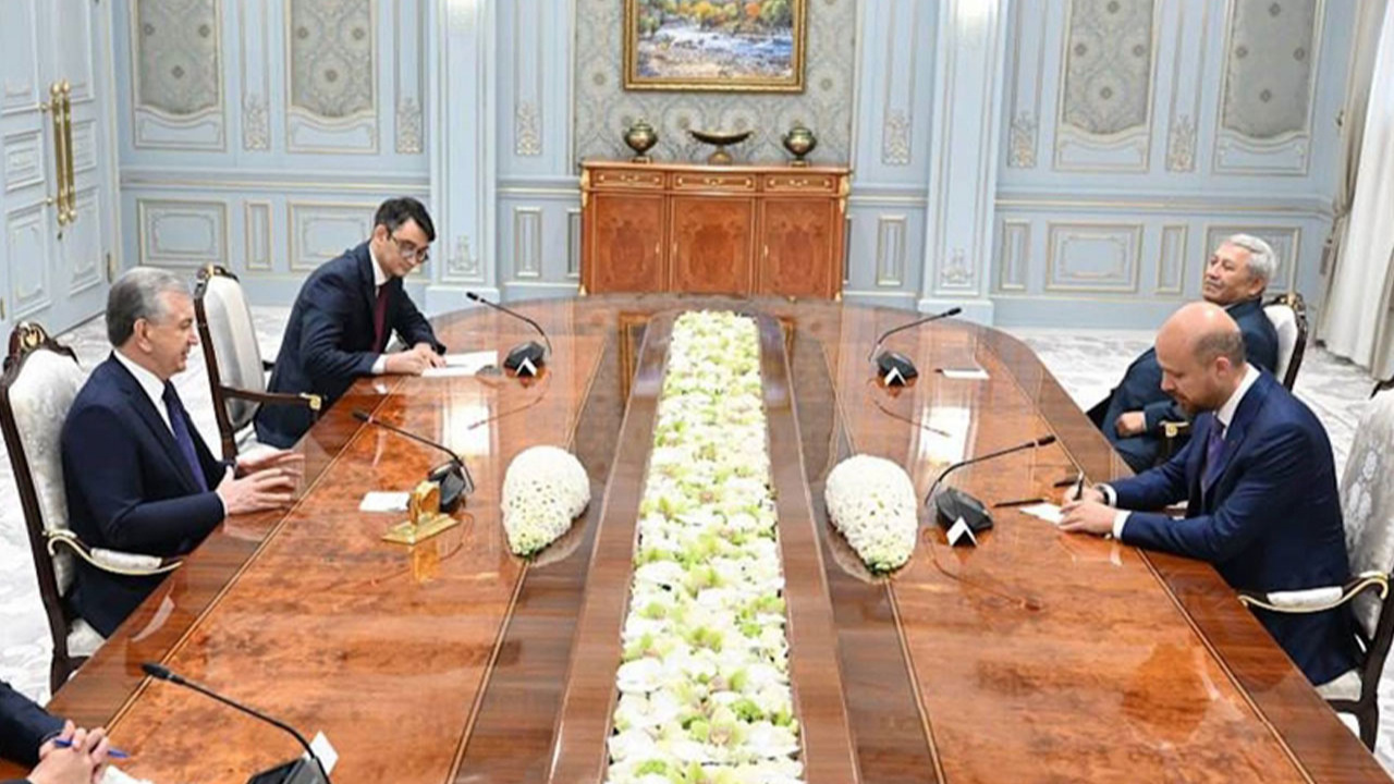 Bilal Erdoğan, Özbekistan Cumhurbaşkanı ile görüştü