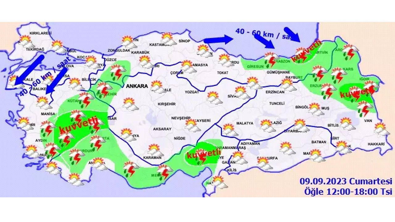 Meteoroloji'den 7 şehre kuvvetli yağış uyarısı! Yağmur beklenen yerler açıklandı İstanbul, Ankara, İzmir...