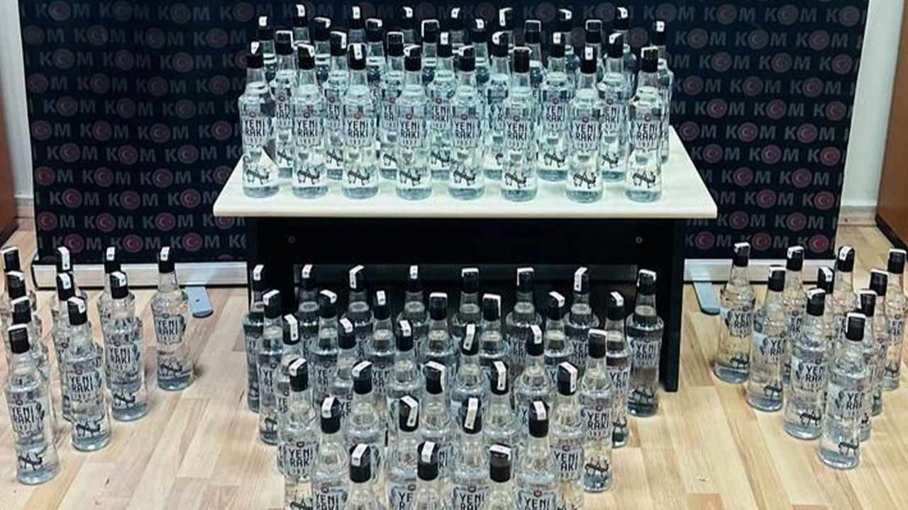 Bolu'da 83 şişe sahte içki ele geçirildi! Hem de lokantada
