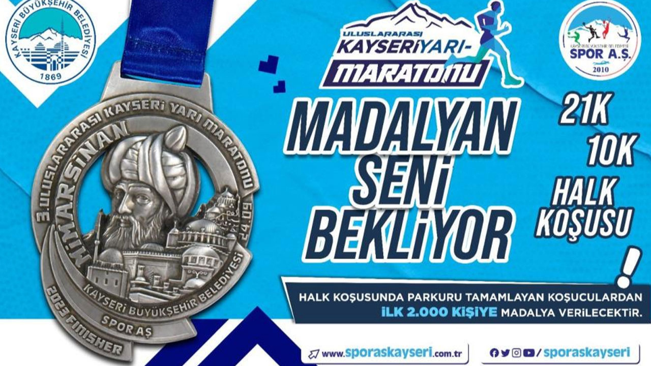 Kayseri'de 3. Uluslararası Yarı Maraton için heyecan başladı!