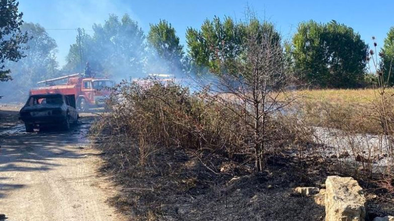 Merzifon'da yanan otomobilde ölü bulundu sağlık ekipleri inceledi gerçek ortaya çıktı