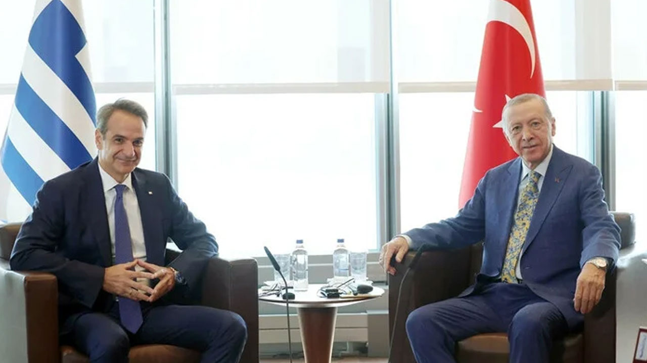 Cumhurbaşkanı Erdoğan New York'ta Yunanistan Başbakanı Miçotakis'i kabul etti