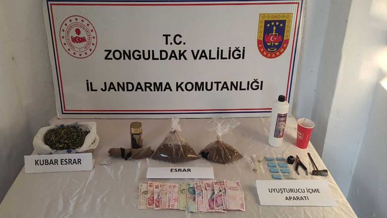 Zonguldak'ta uyuşturucu operasyonu! 2 şüpheli gözaltına alındı