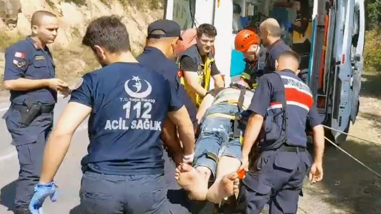 Kocaeli'de darbedilip uçurumdan atıldığı iddia edilen kişi hastaneye kaldırıldı!
