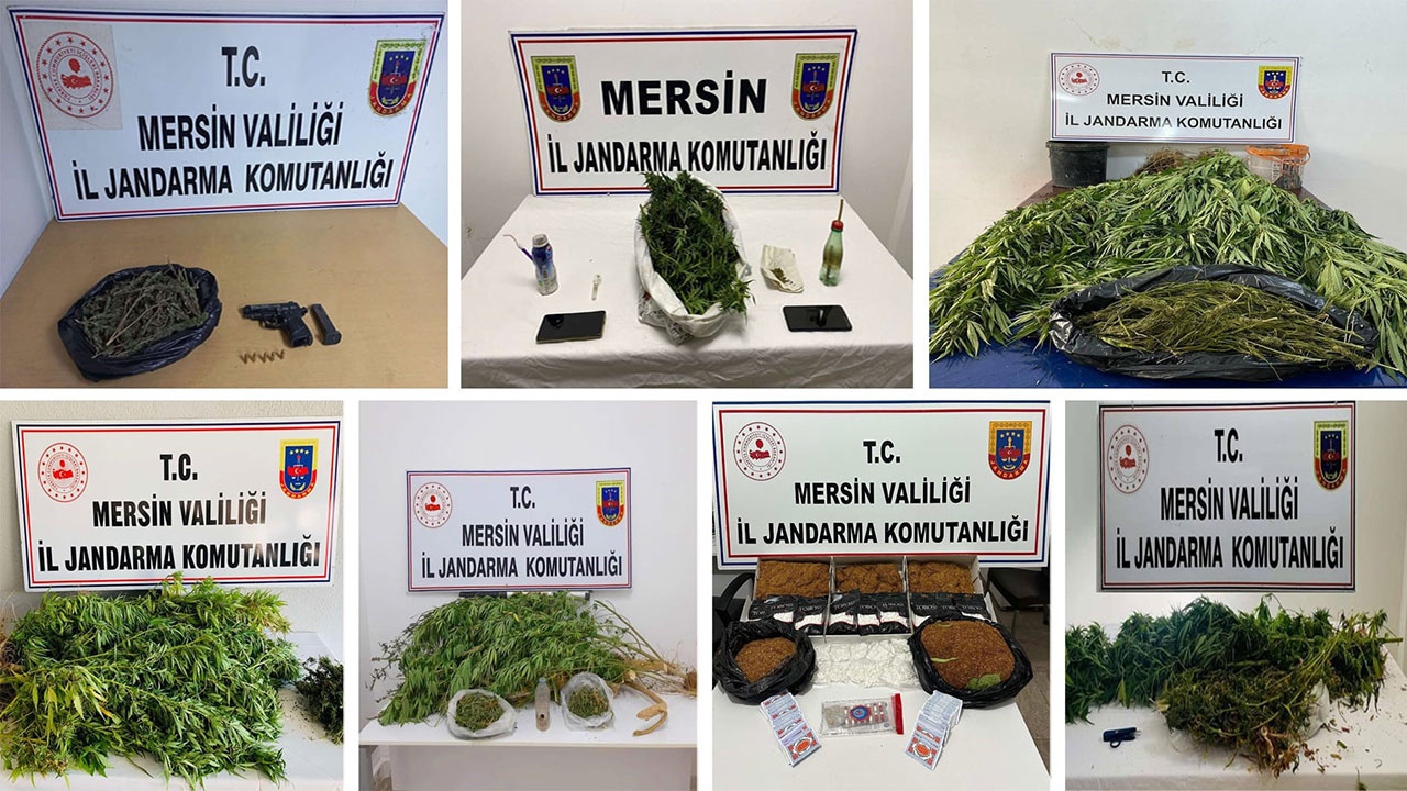 Mersin'de Jandarmadan büyük uyuşturucu operasyonu! 18 kişi gözaltına alındı