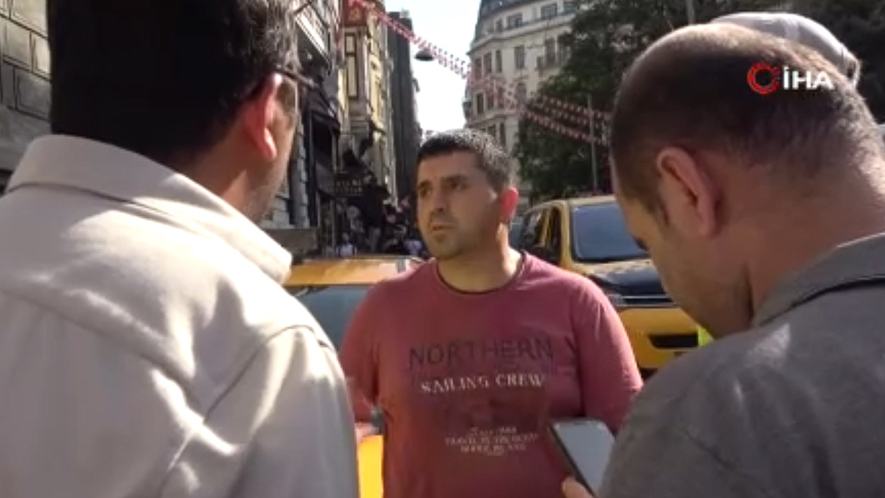 İstanbul'da taksimetreyi açmayan taksici turistten 3 bin 500 lira para istedi