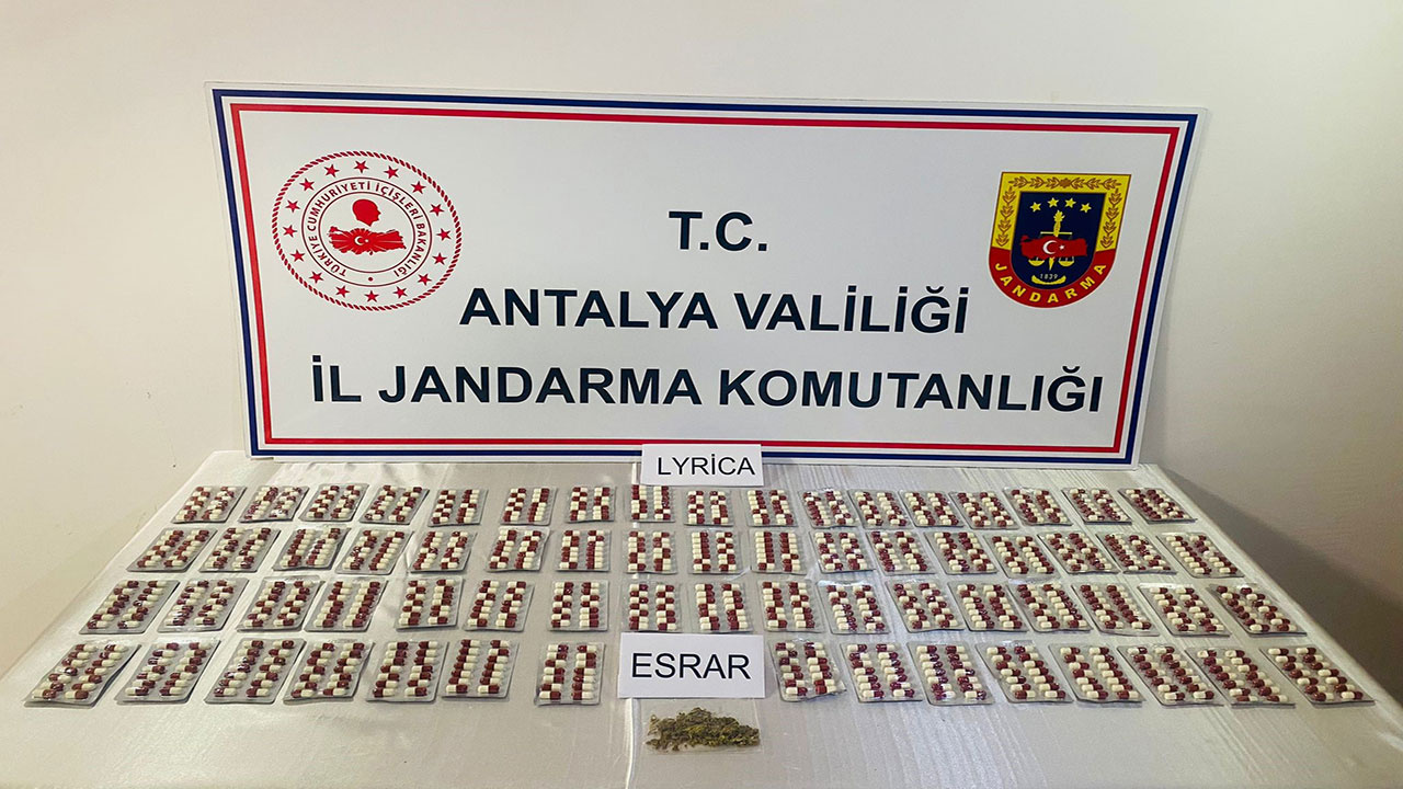 Antalya'da Jandarmadan uyuşturucu operasyonu!