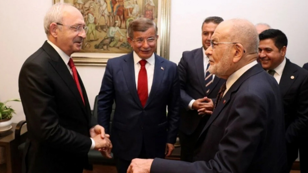 Kılıçdaroğlu, Karamollaoğlu ve Davutoğlu ile bir araya geldi