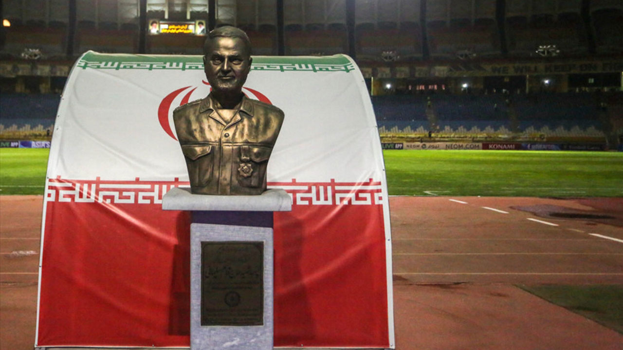 Kasım Süleymani büstü futbol maçını iptal ettirdi Suudi Arabistan İran krizi
