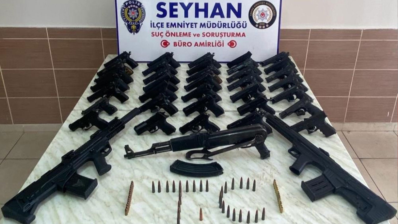 Adana'da 55 ruhsatsız silah ele geçirildi!