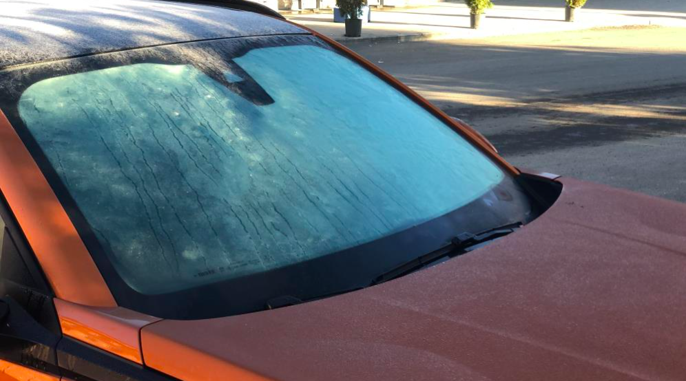 Fotoğraflar bu sabah çekildi! Araba camları buz tuttu sıcaklık -4 dereceyi gördü