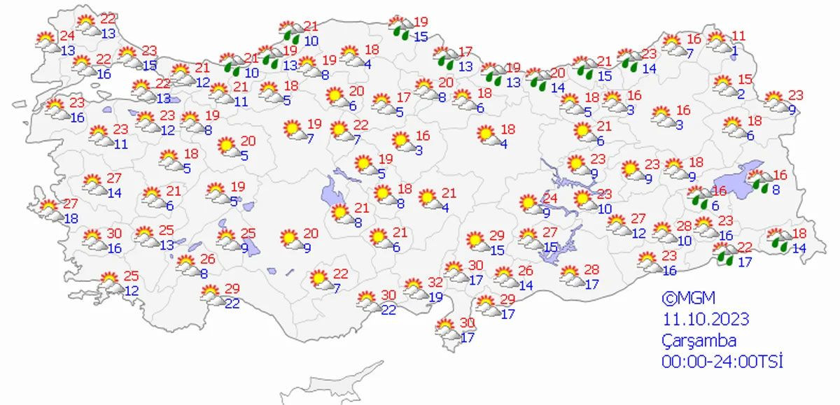 Meteoroloji saat verdi! Bugün son sıcak gün! Soğuk ve yağışlı hava geliyor