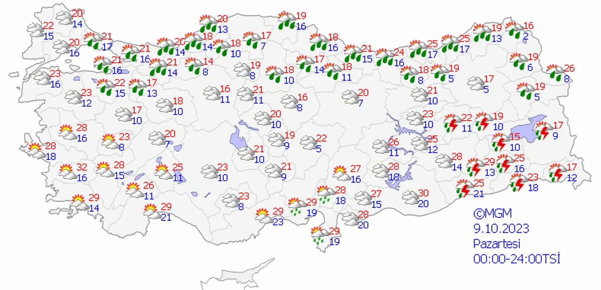 Meteoroloji saat verdi! Bugün son sıcak gün! Soğuk ve yağışlı hava geliyor