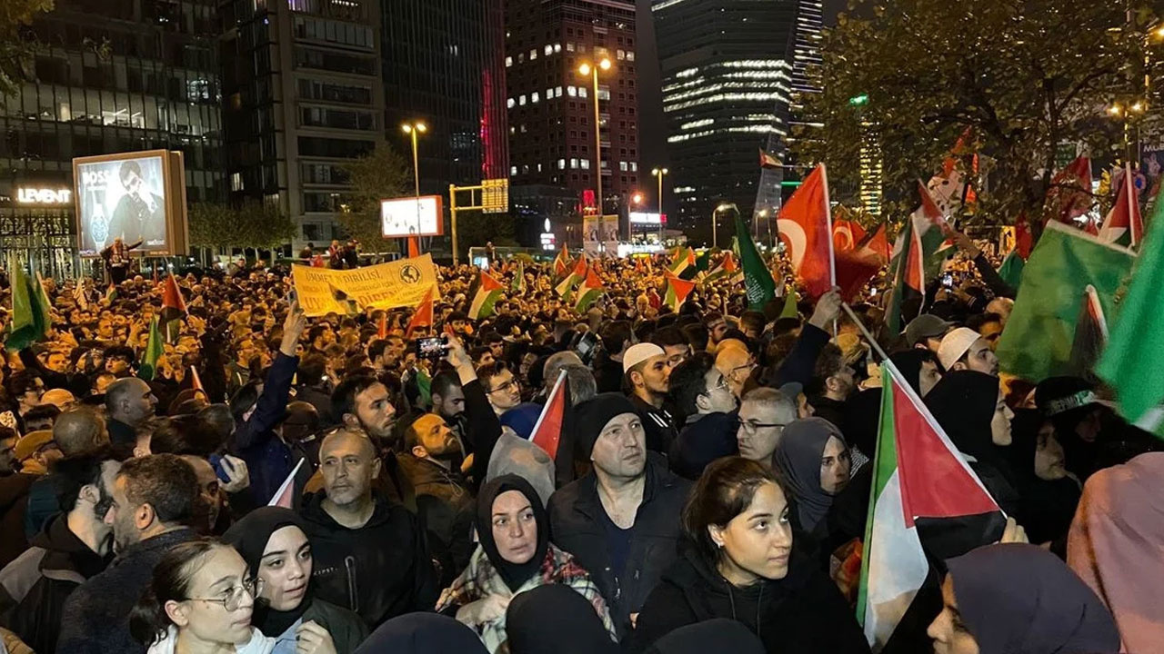 İstanbul ayaklandı! Yurt genelinde İsrail'in hastane saldırısı protesto edildi