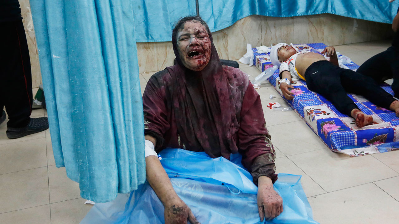 İsrail hastane bombaladı dörtlü zirve iptal edildi
